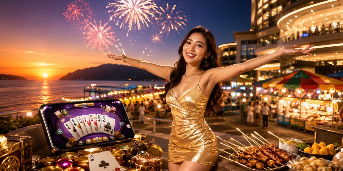 Pemain di Kota Kinabalu menikmati permainan Teen Patti dalam suasana kasino Malaysia