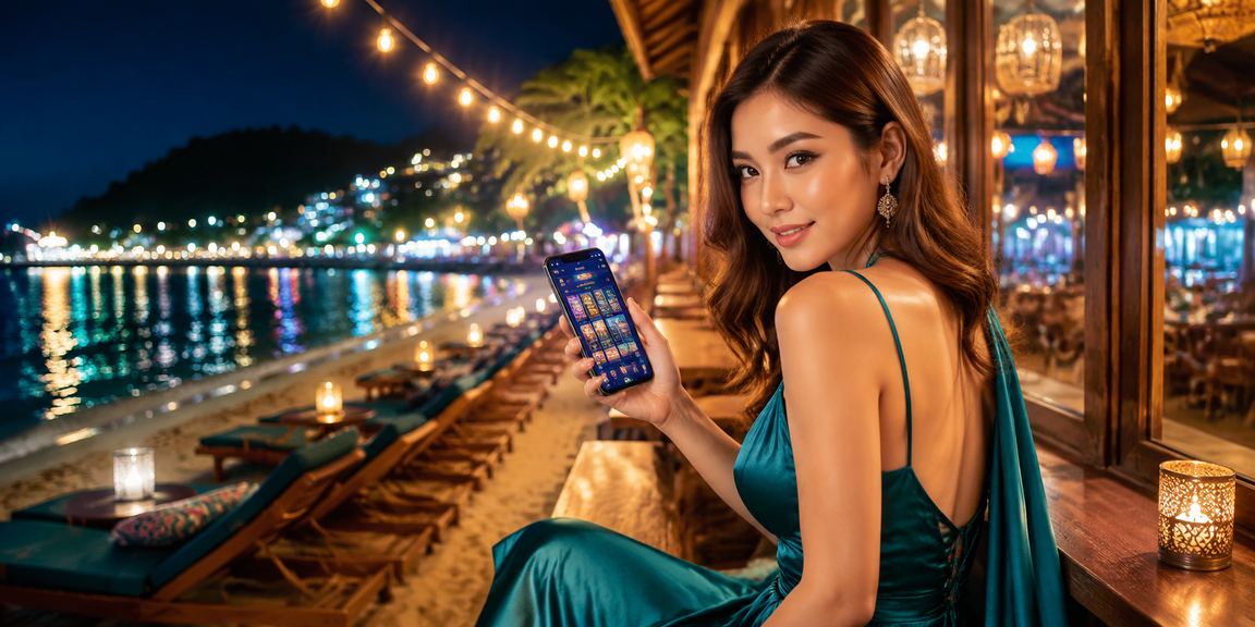 Suasana meja Blackjack dalam kasino hiburan Malaysia yang mewah dan moden